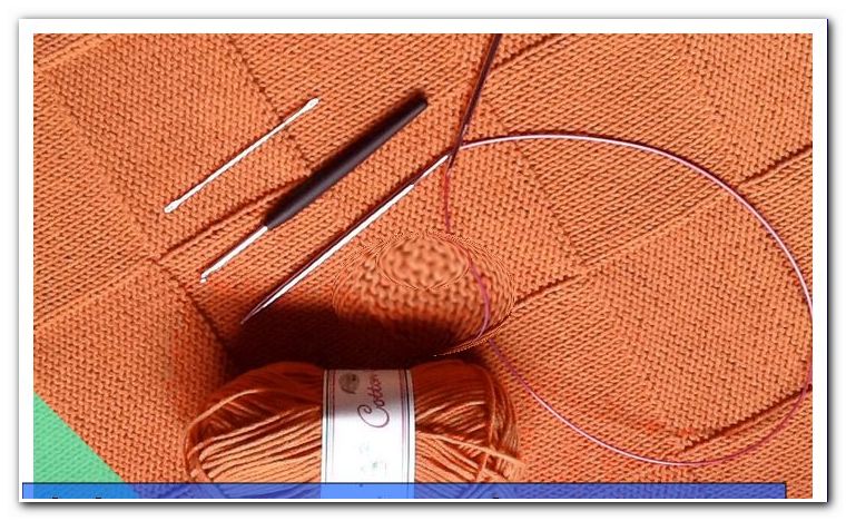 Knitting baby blanket - Knitting instructions in 6 steps