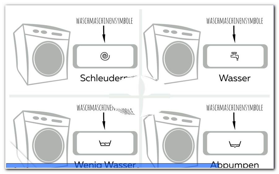 Symboler på vaskemaskinen: betydning af alle tegn