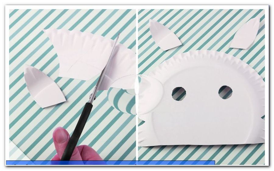 Karnevaalimaskien / ohjeiden tekeminen - lasten naamarit, valmistettu paperilevyistä - Virkkaa vauvavaatteet