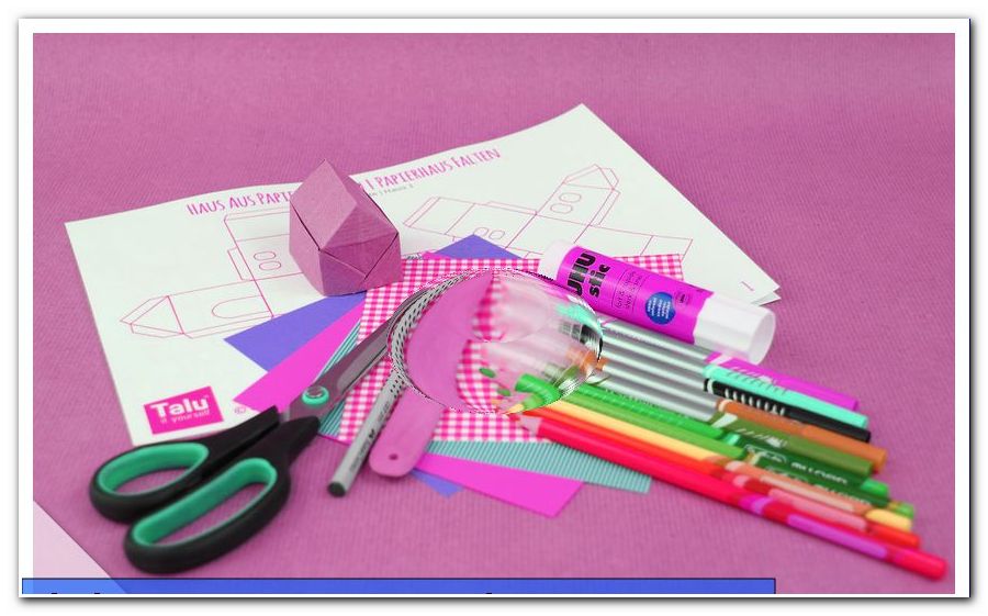 Make Paper House: Instructions + Modèle |  Plier la maison de papier