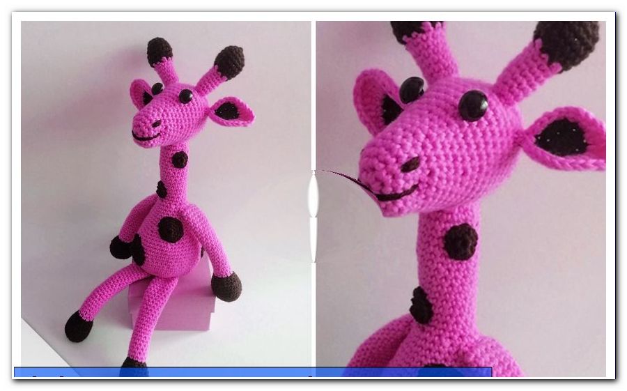 Jirafa de ganxet - Amigurumi Instruccions per a girafa de ganxet