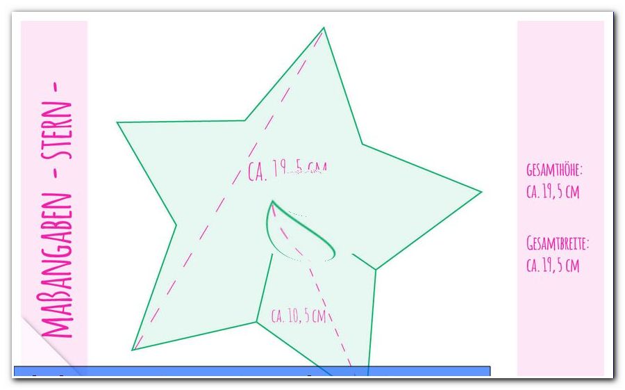 Siuvami žvaigždutes be instrukcijų su žvaigždės pakabuko šablonu - bendras