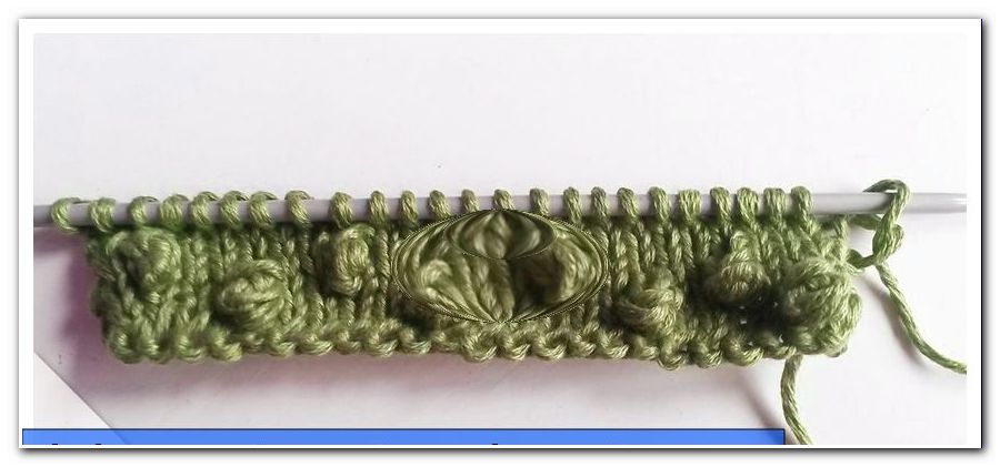Knitting knobs - instructions for nub pattern