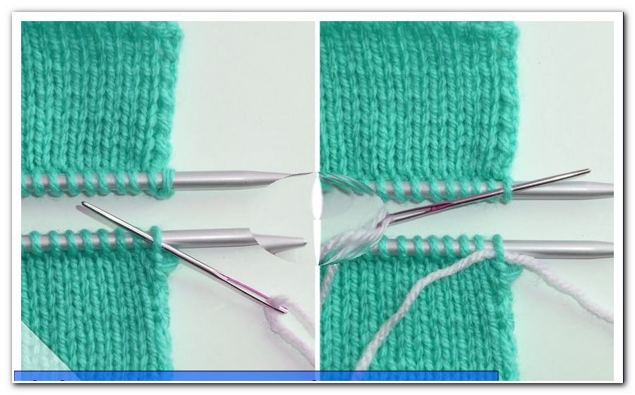 Point de maille / point de tricotage - voici comment vous connectez deux pièces tricotées - général